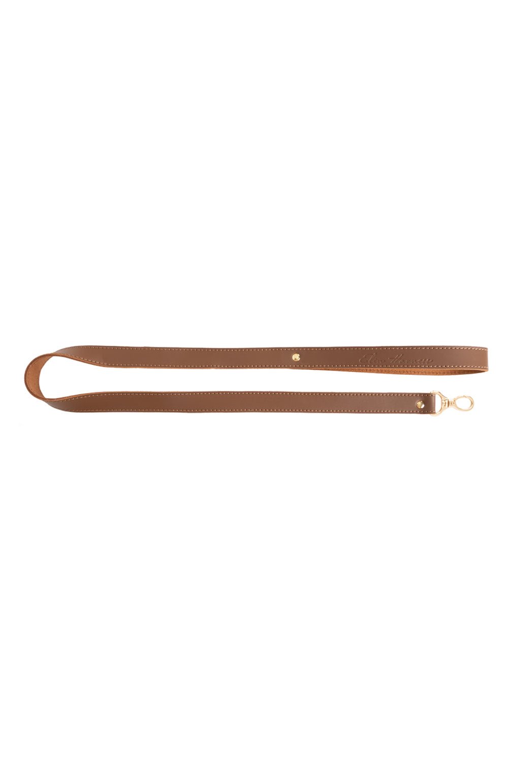 Leather leash. Brown - Elinlatex