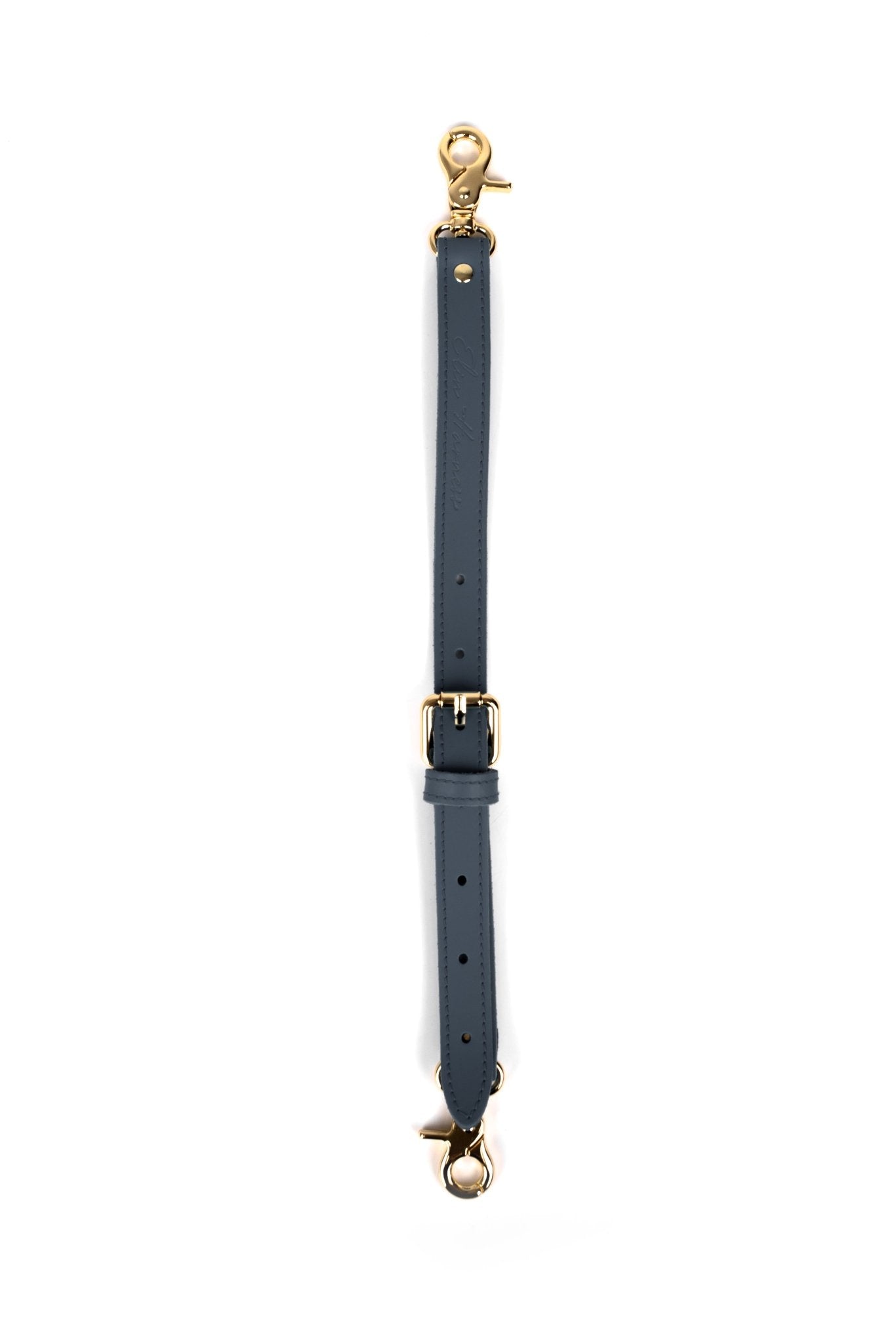 Leather Restraint Connector Adjustable. Reinforced Hardware - Elinlatex