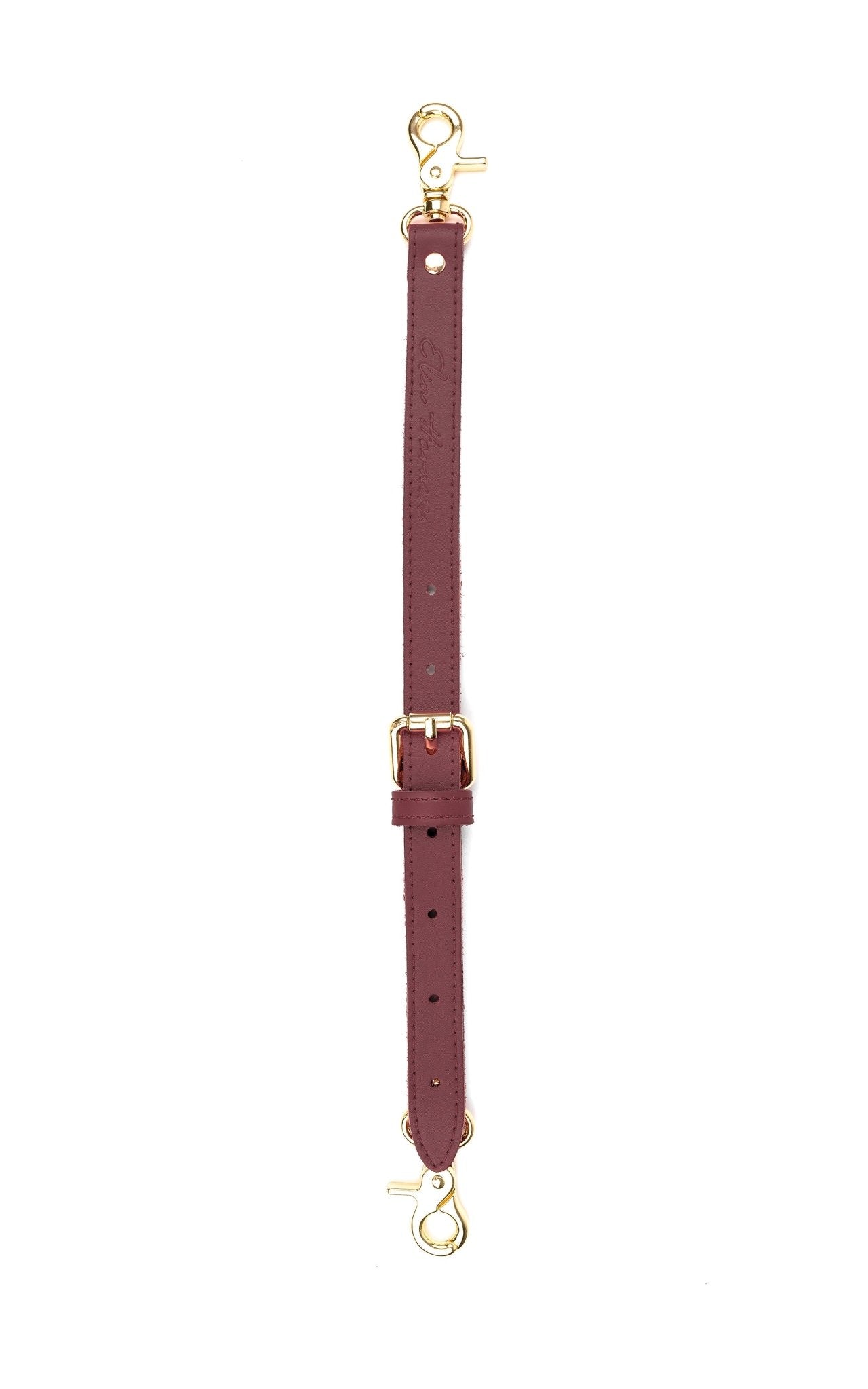 Leather Restraint Connector Adjustable. Reinforced Hardware - Elinlatex