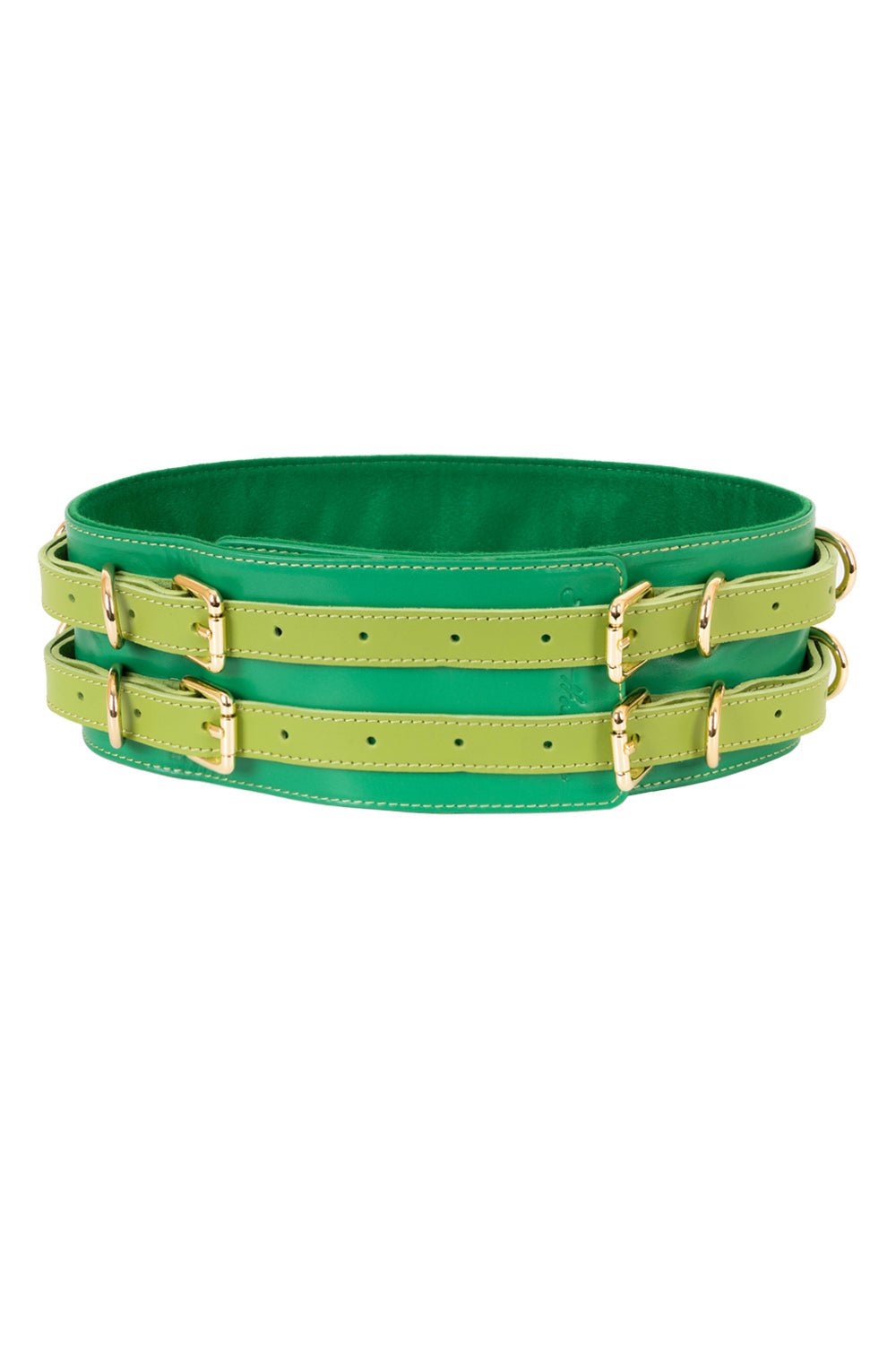 Leather Waist Belt. Blue - Elinlatex