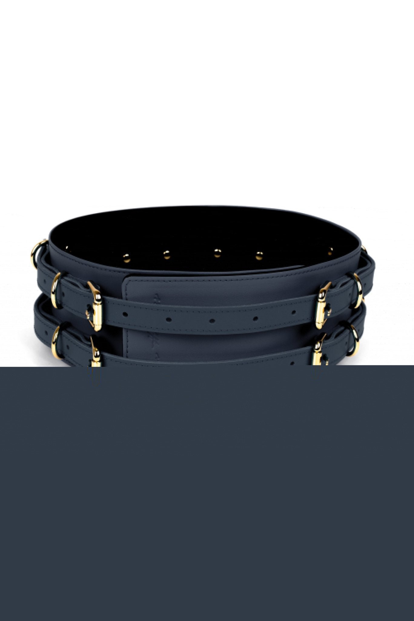 Leather Waist Belt. Green - Elinlatex