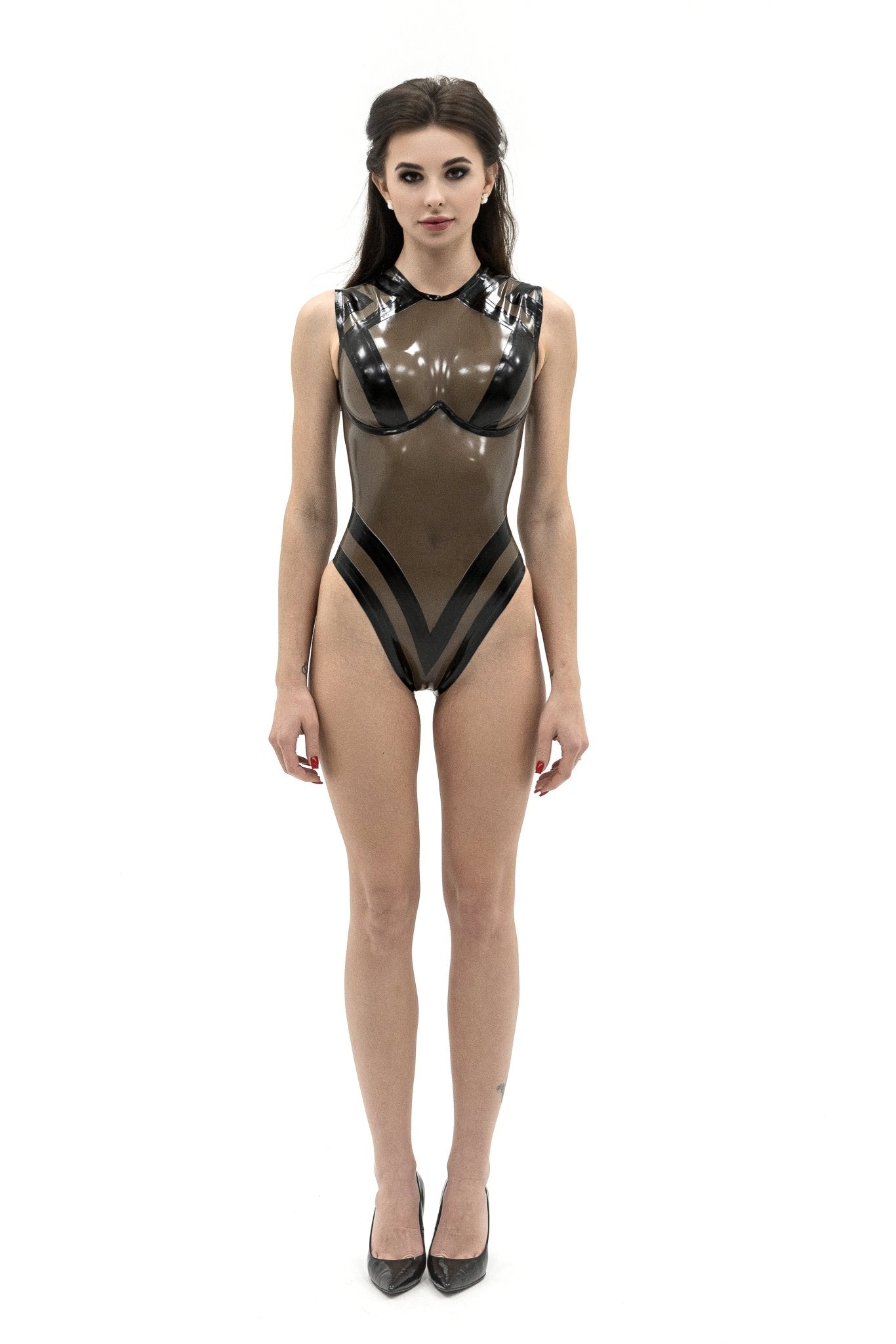 Mono-frame Latex Bodysuit - Elinlatex