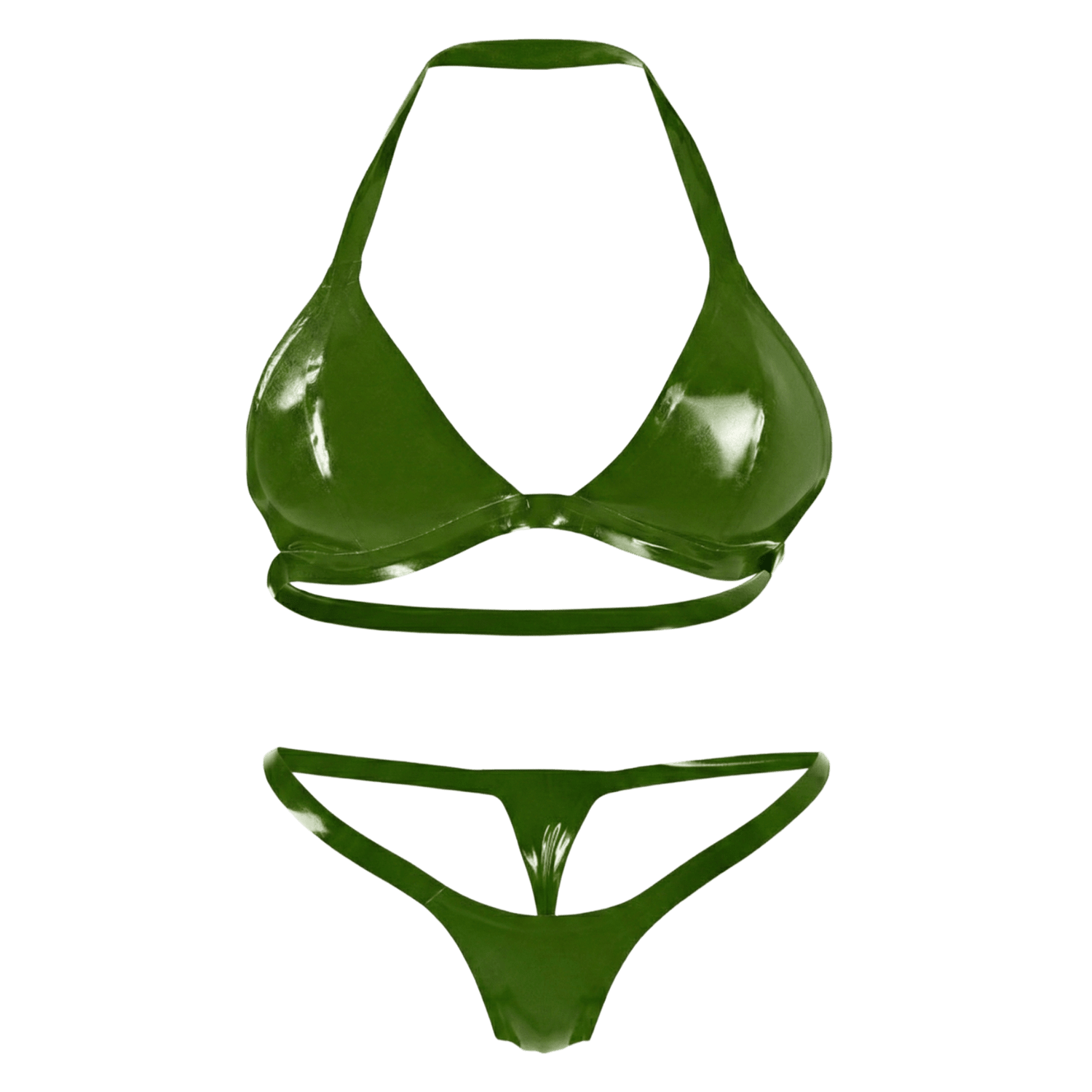 Multicolor Latex Lingerie | Latex Bra + Micro Bikini | 11 colors - Elinlatex