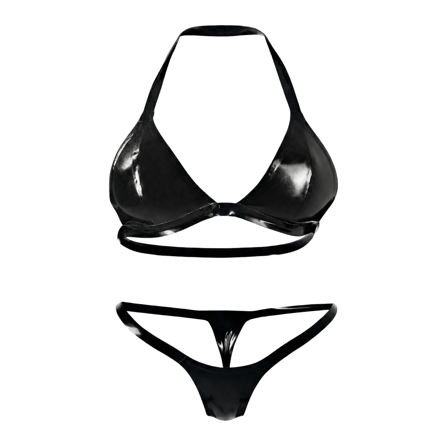 Multicolor Latex Lingerie | Latex Bra + Micro Bikini | 11 colors - Elinlatex