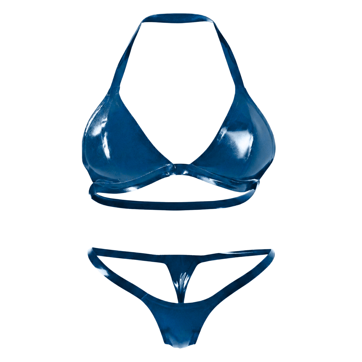 Multicolor Latex Lingerie | Latex Bra + Micro Bikini | 11 colors - Elinlatex