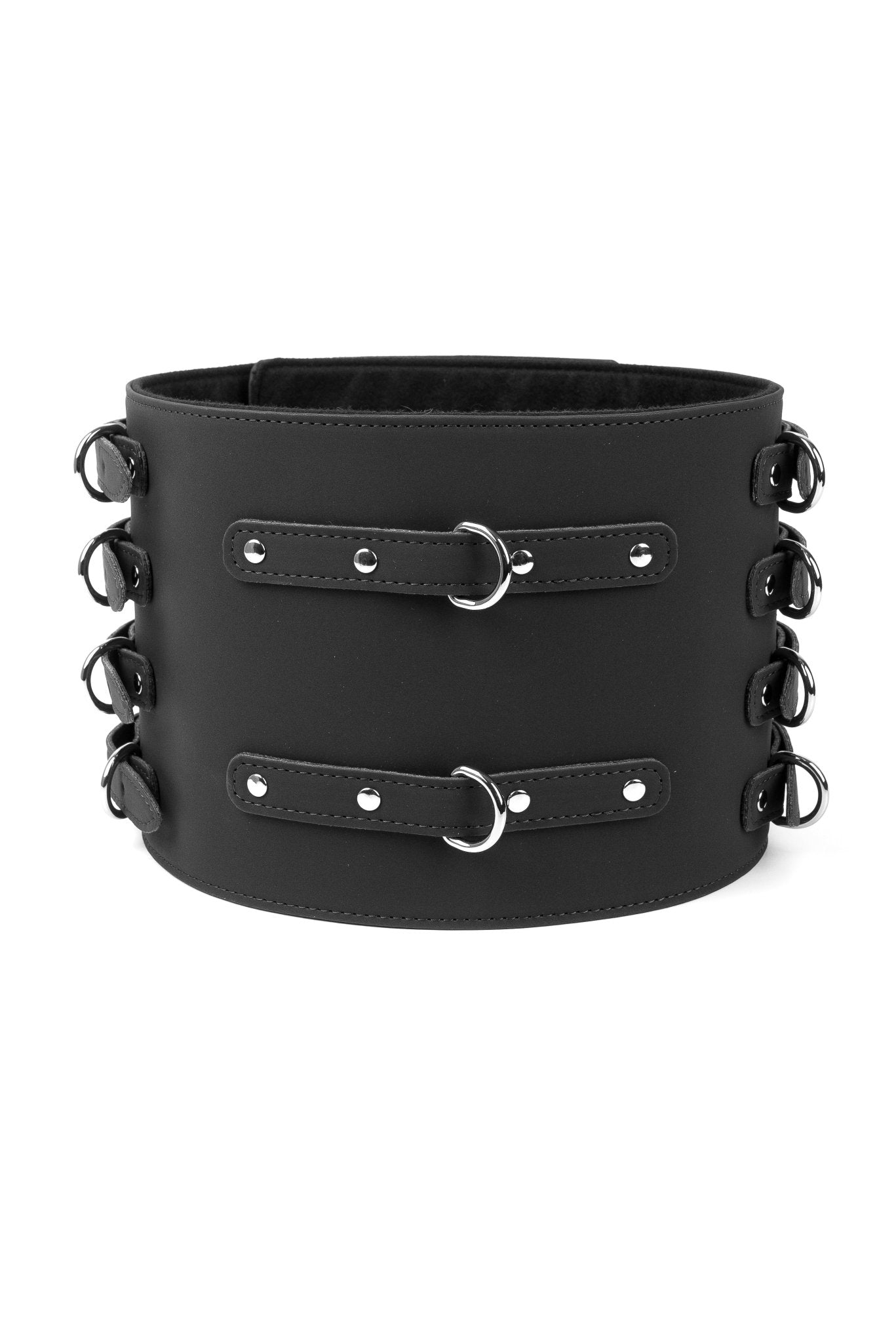 Neoprene Vegan Leather Belt. Black - Elinlatex