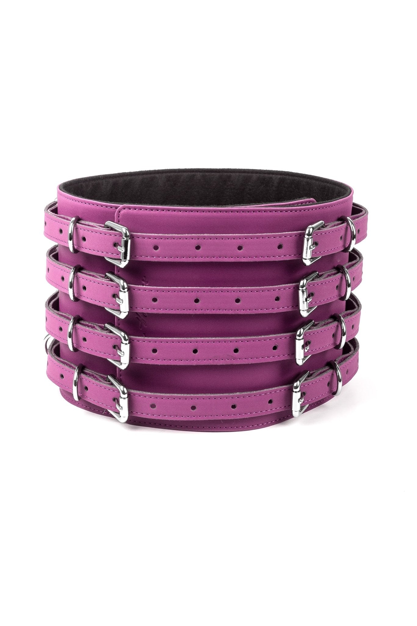 Neoprene Vegan Leather Belt. Pink - Elinlatex