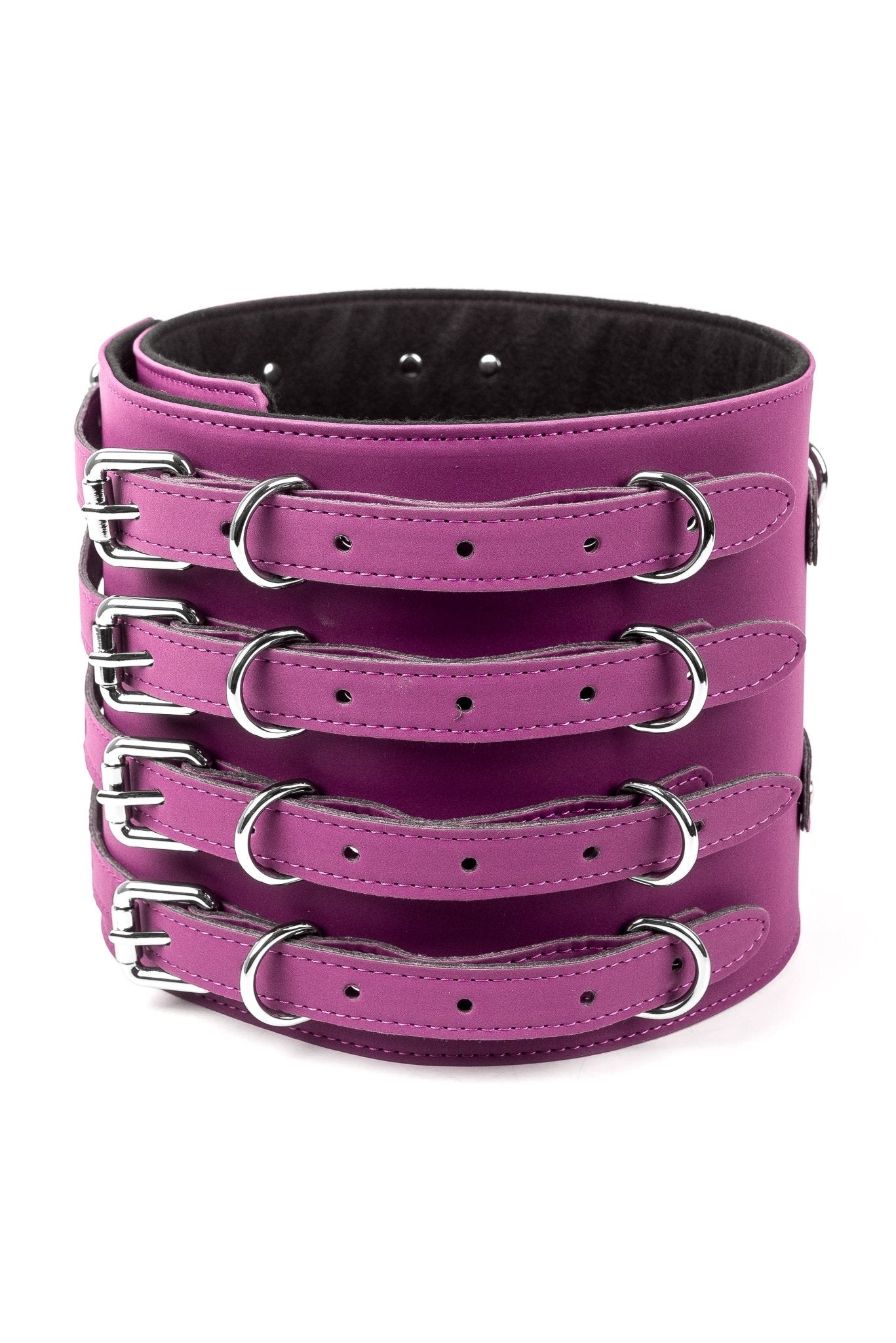 Neoprene Vegan Leather Belt. Pink - Elinlatex