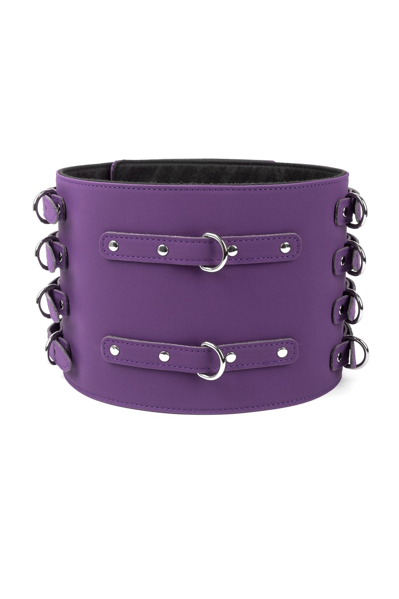 Neoprene Vegan Leather Belt. Violet - Elinlatex