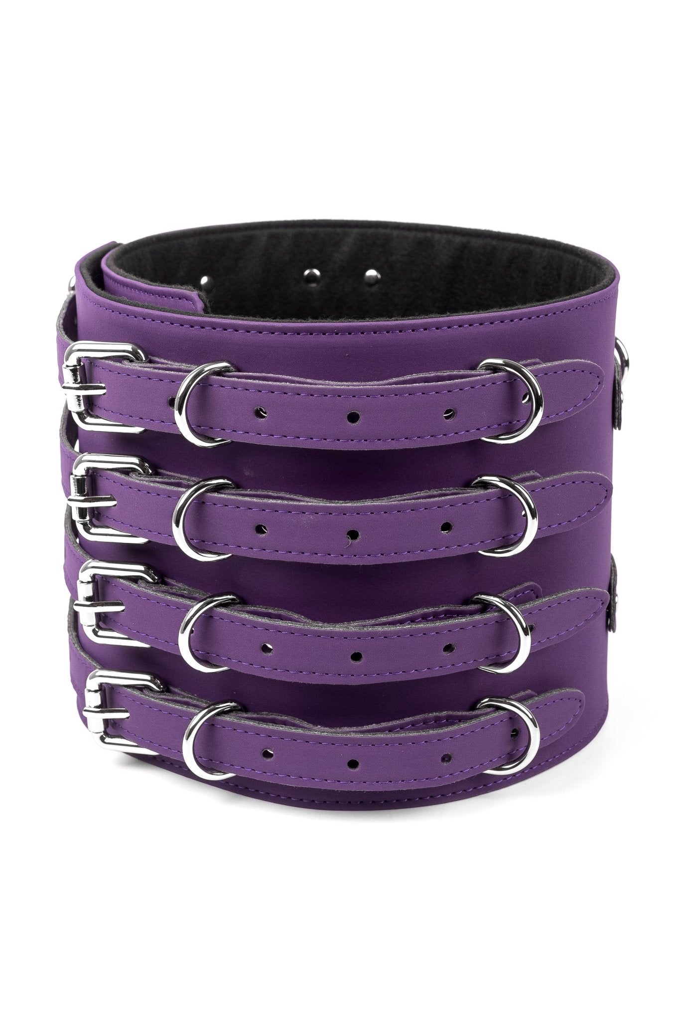 Neoprene Vegan Leather Belt. Violet - Elinlatex