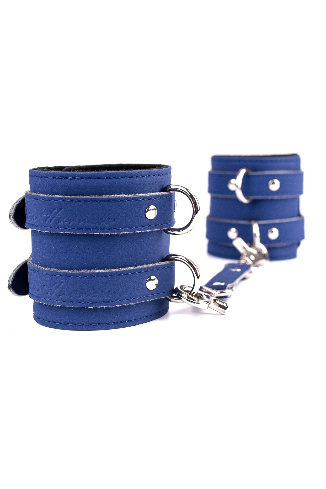 Neoprene Vegan Leather Wide Bracelets, Ankle bracelets with standard connector - Elinlatex