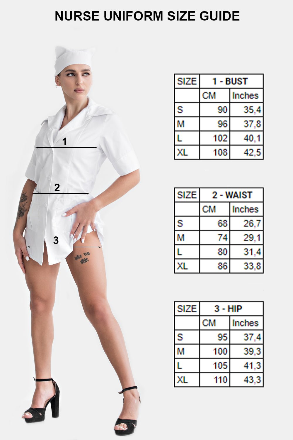 Nurse Uniform - Vintage style - Elinlatex