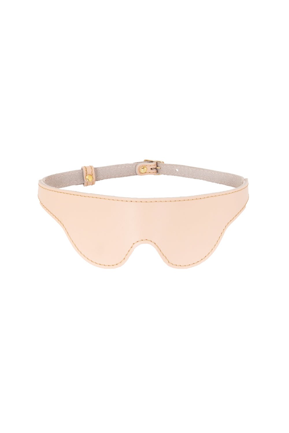 Pink Leather blindfold, eye mask - Elinlatex