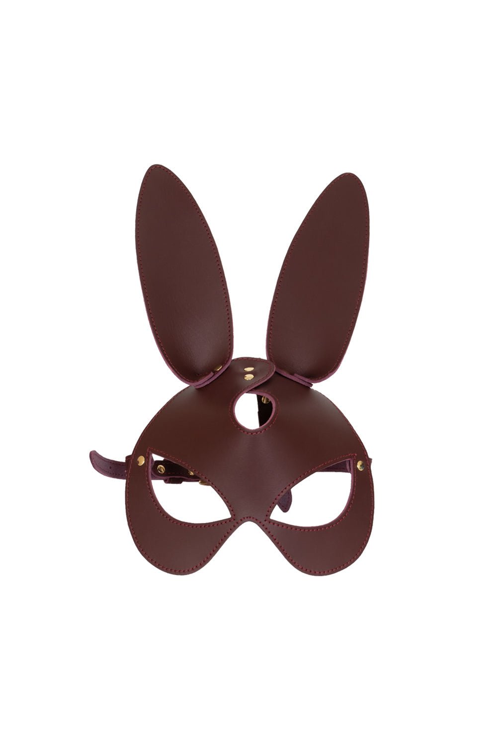 Fruugo Rabbit Mask Rabbit mask, Leather Bunny Face mask. Burgundy