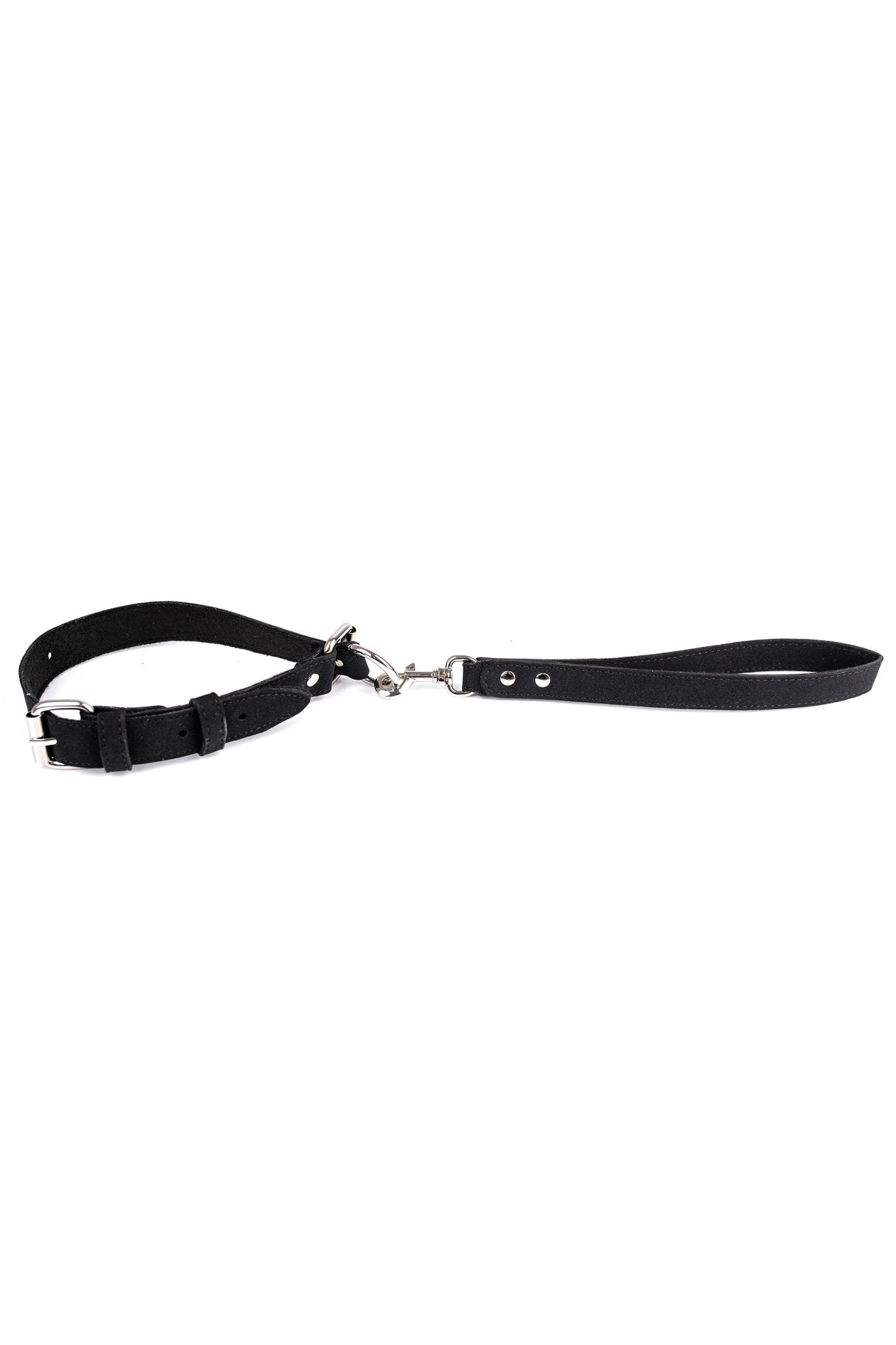 Self - tightening faux leather choke collar - Elinlatex