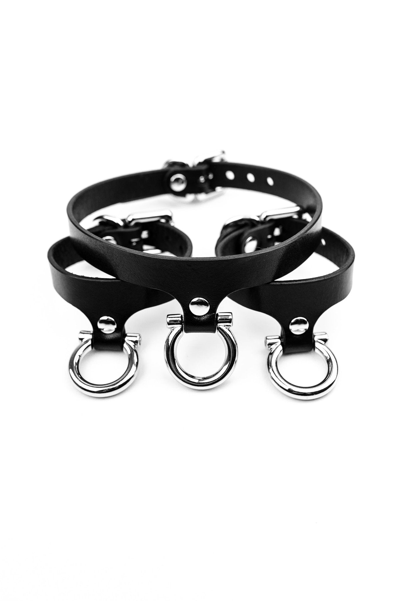 Set “Horseshoe” Cuffs And Collar - Elinlatex