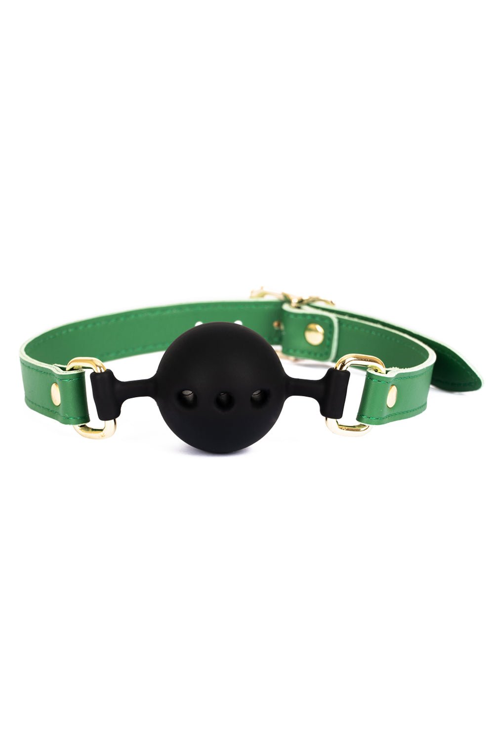 Soft Silicone Mouth Ball Gag. Black - Elinlatex