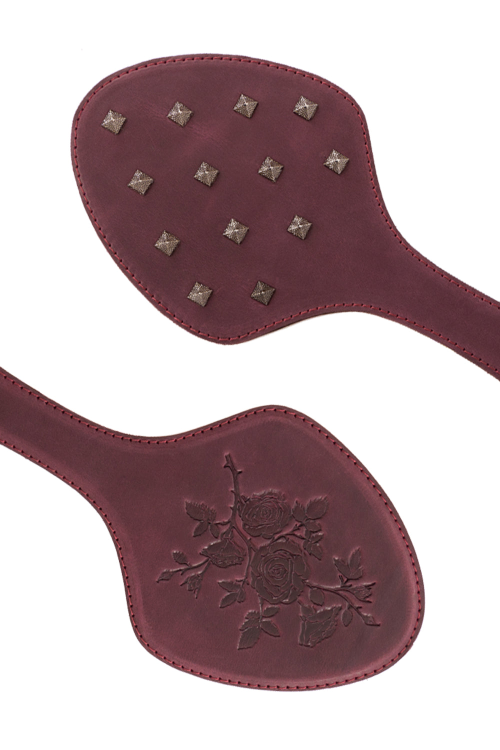 CRAZY HORSE Leather Spanking Paddle with Spikes