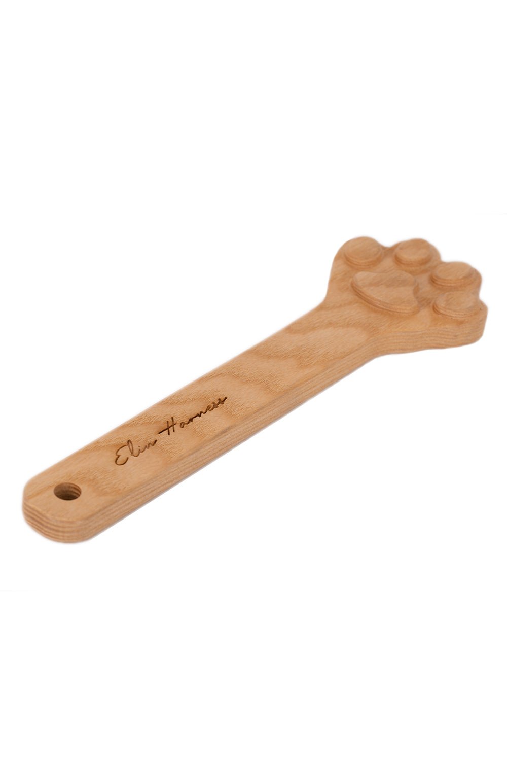 Wooden Cat Paw Pattern Spanking Paddles - Elinlatex